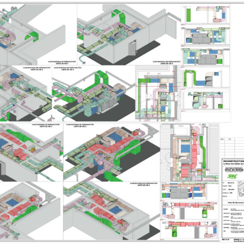 Réseaux de ventilation double flux du foyer
