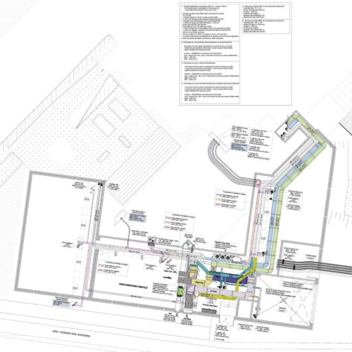Schémas réseaux fluides du bâtiment EHPAD