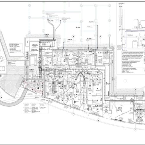 Plan technique CVC chauffage et ventilation du foyer ADAPEI Sainte-Foy-lès-Lyon