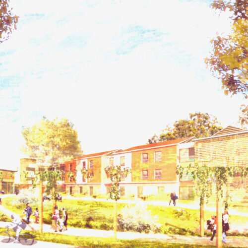 Vue chantier et intégration des équipements CVC